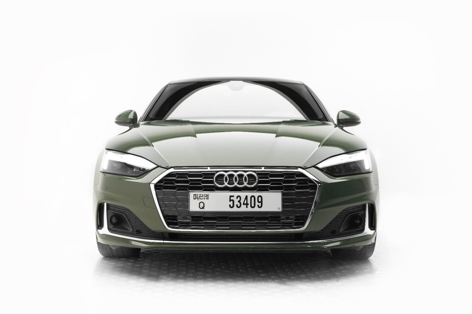 Audi A5 — vue avant, vert