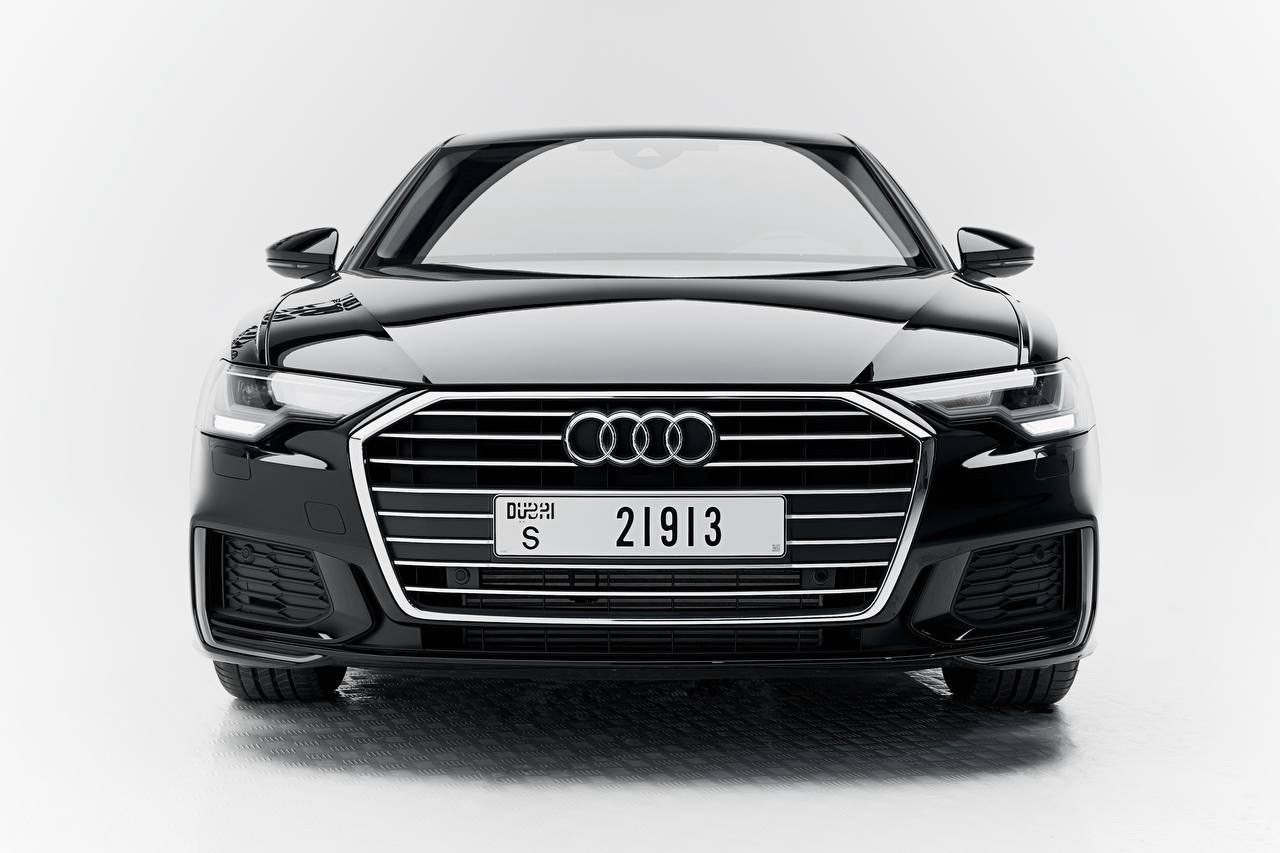 Audi A6 — vue avant, noir