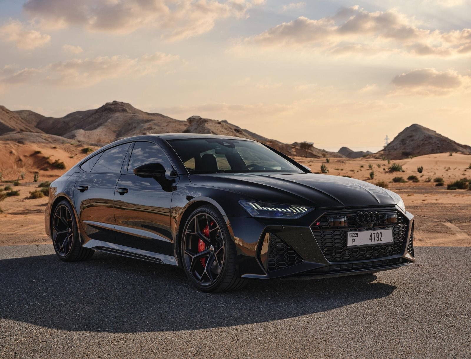 Audi RS7 black front view