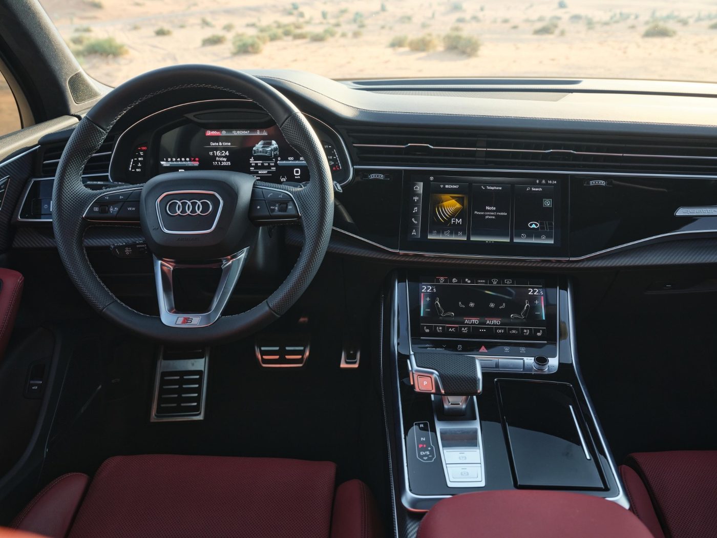 Audi SQ7 — poste de conduite