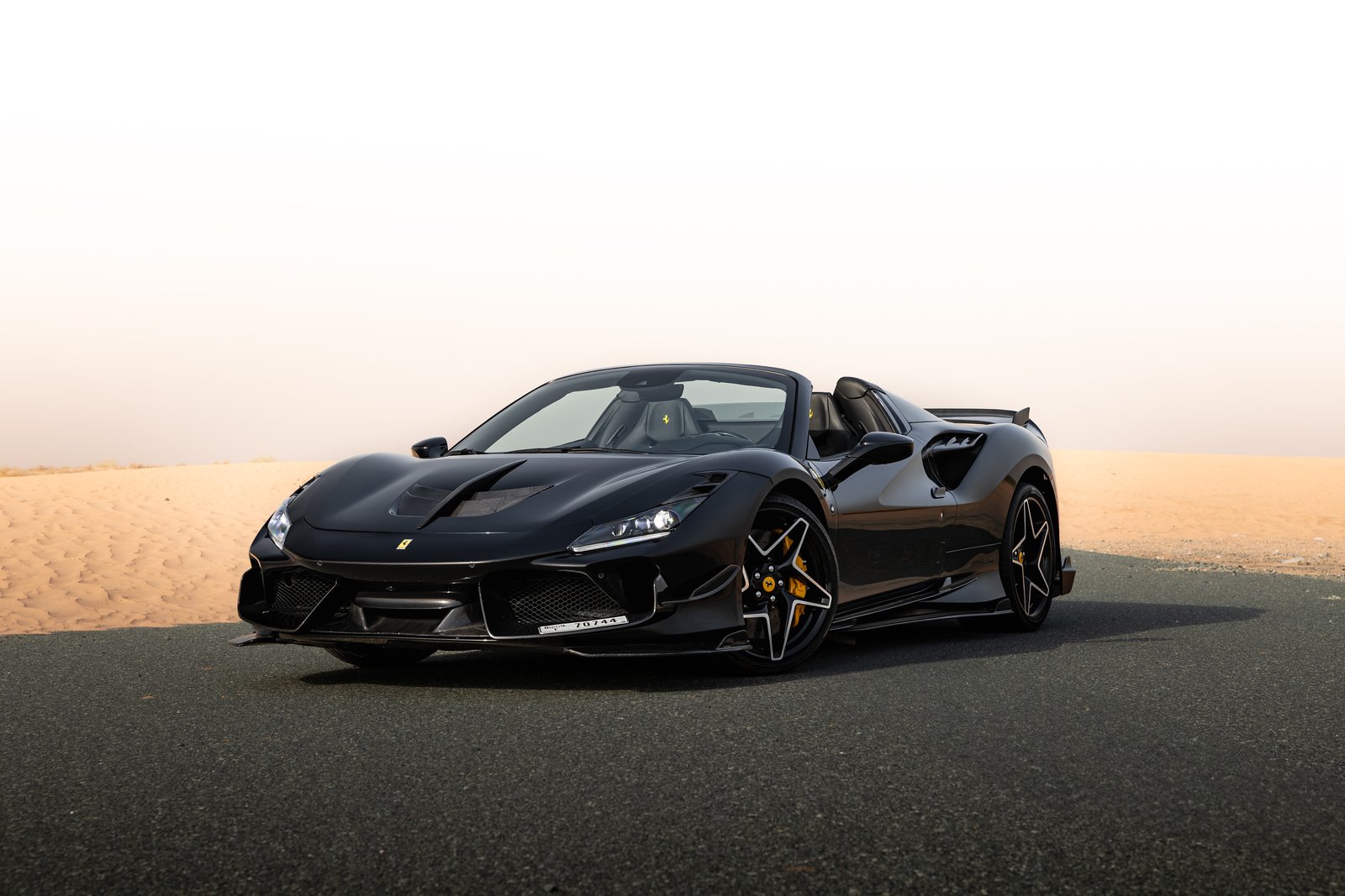 Ferrari F8 Tributo Spider black front view