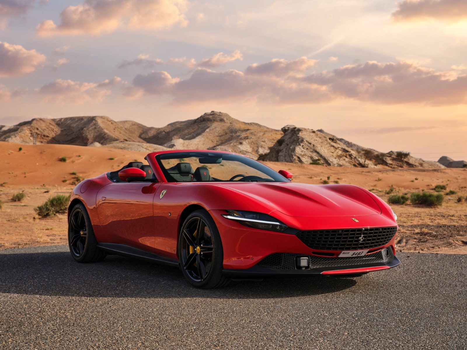 Ferrari Roma Spider front view