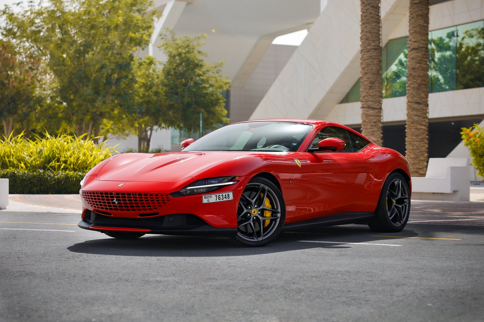 Ferrari Roma red front view
