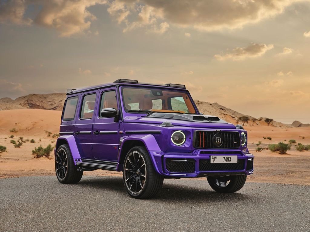 Mercedes-AMG G700 Brabus purple front view