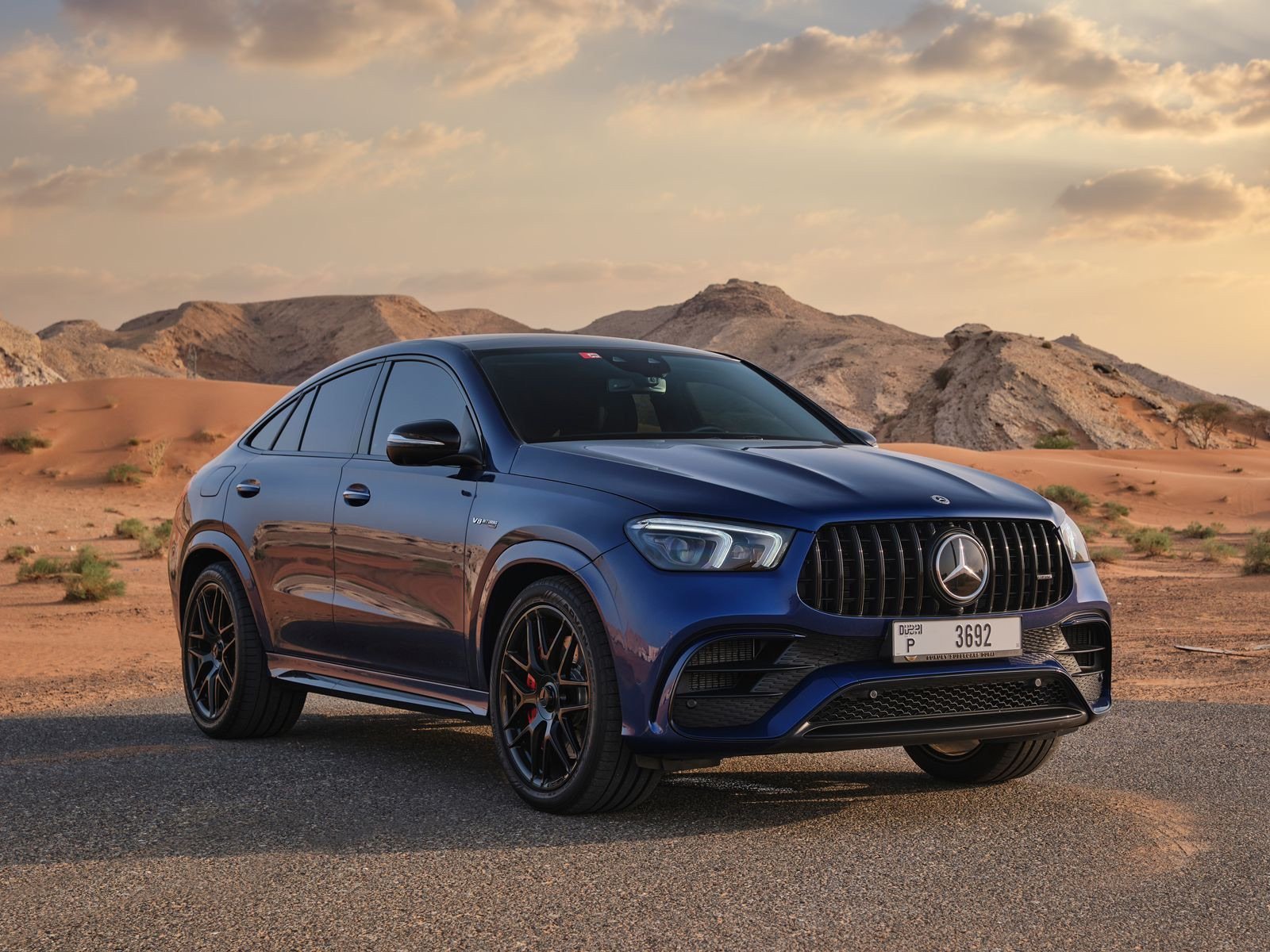 Mercedes-AMG GLE63 S blue front view