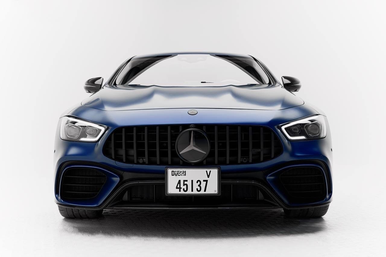 Mercedes-Benz AMG GT63 Coupe blue front view