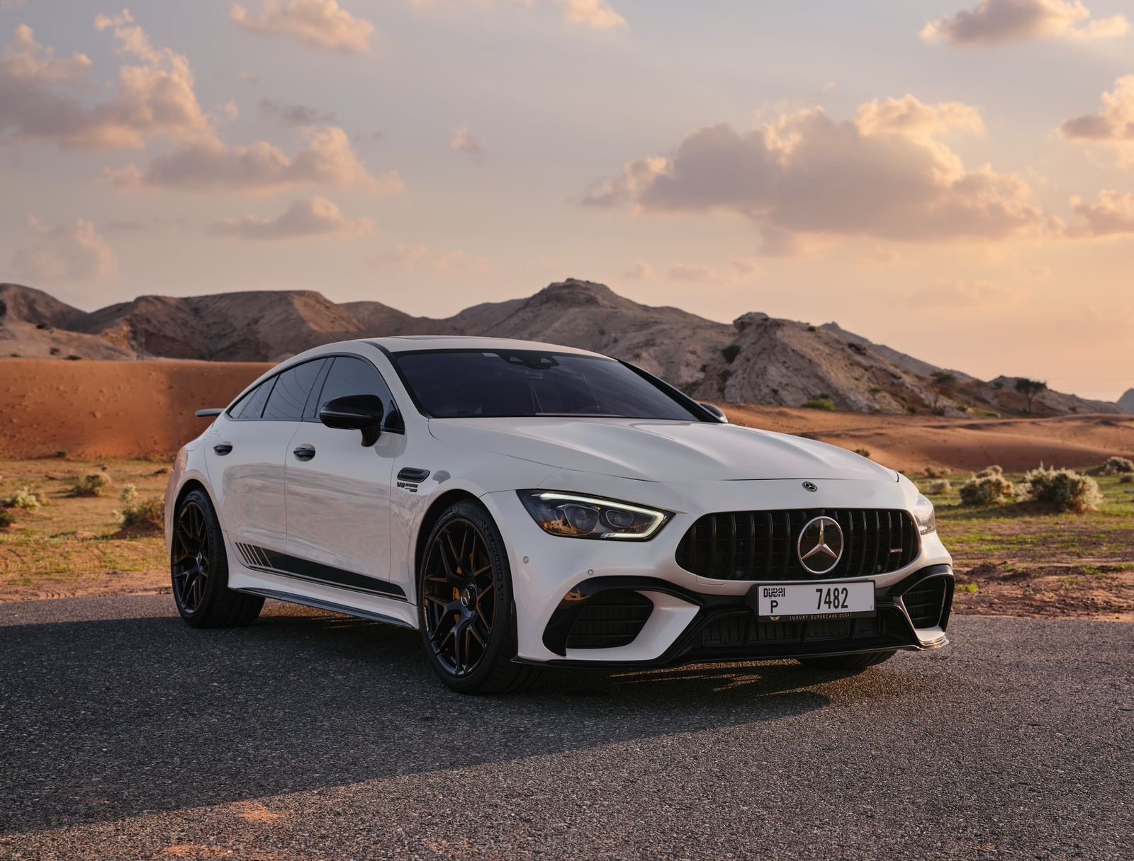 Mercedes-AMG GT63 S white front view