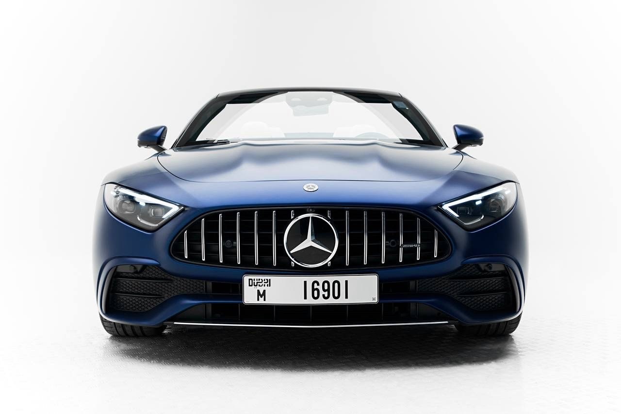 Mercedes-Benz AMG SL43 blue front view