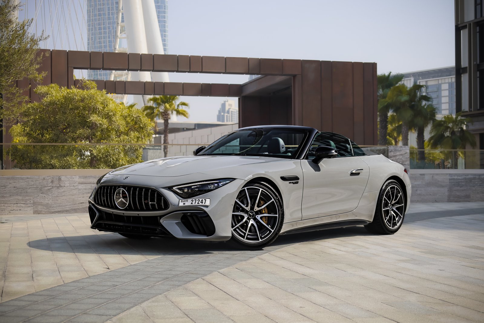 Mercedes-AMG SL63 gray front view