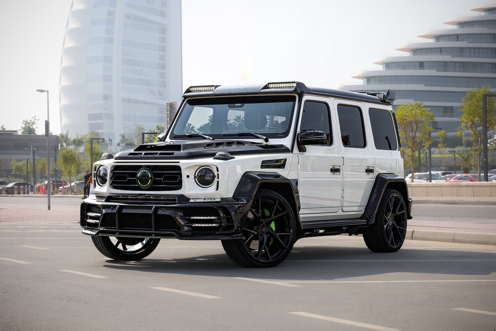 Mercedes-Benz G-Class P820 Mansory white front three-quarter view