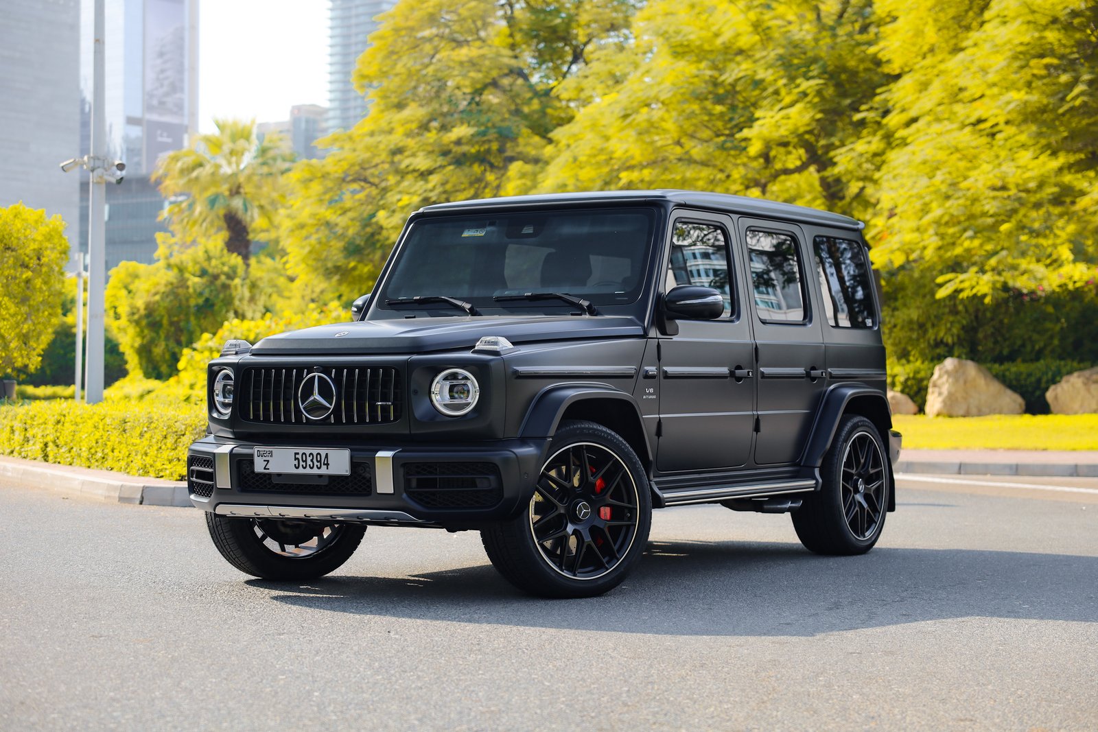 Mercedes-AMG G63 matte black front view
