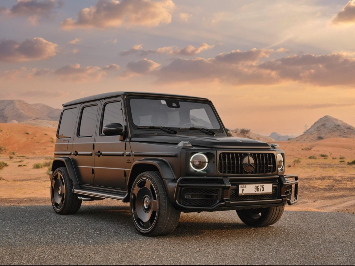 Mercedes-AMG G63 matte black front view