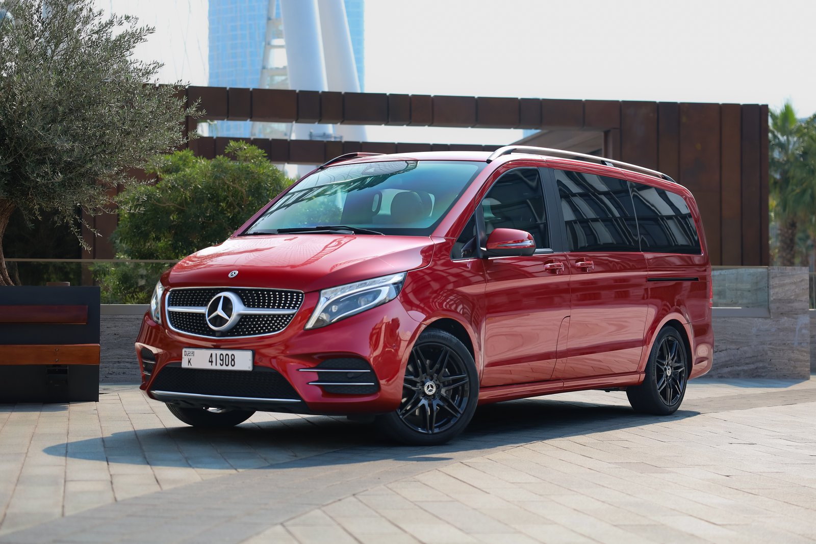 Mercedes-Benz V-Class V250 red front view