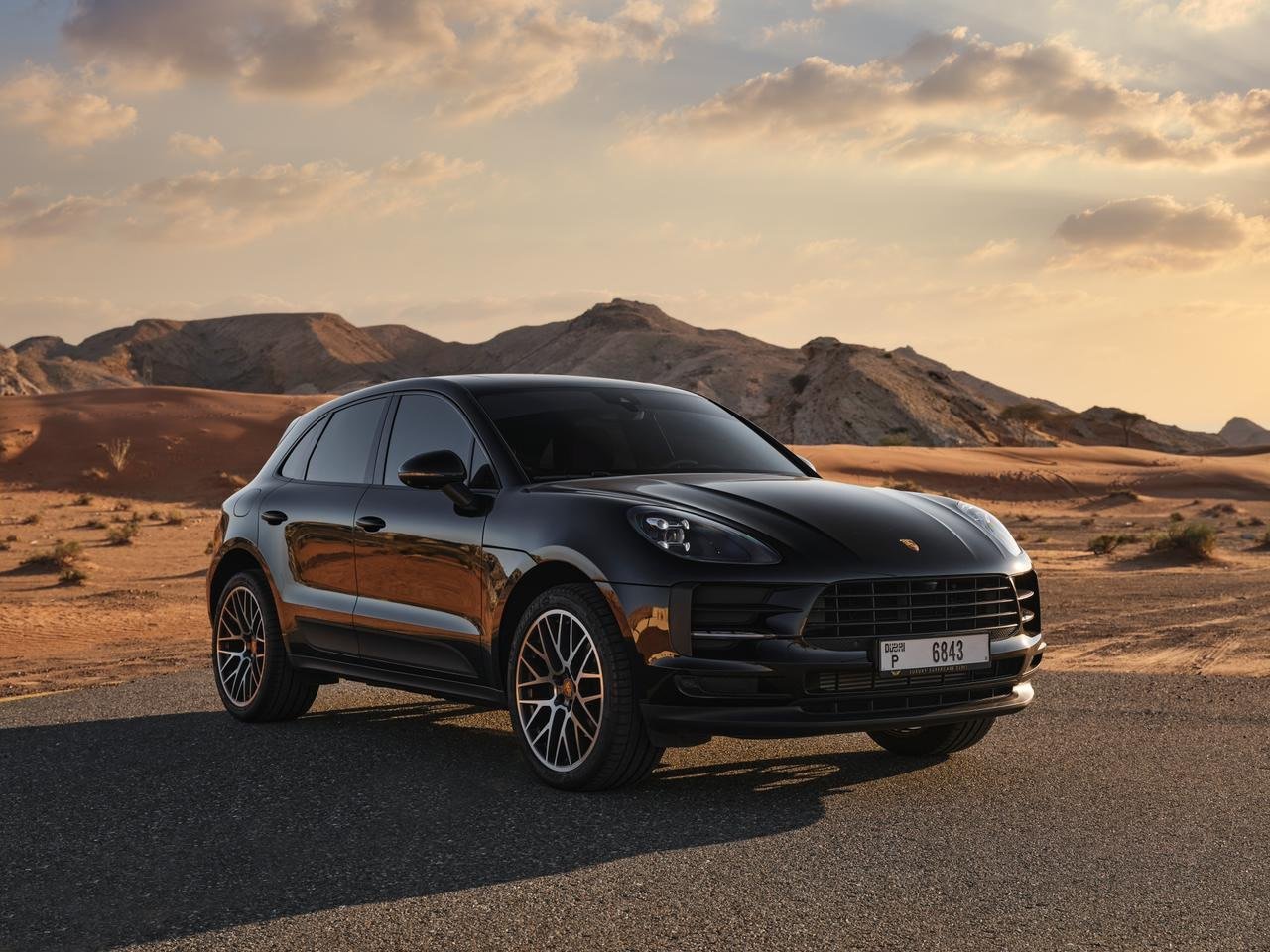 Porsche Macan S — vue avant, noir